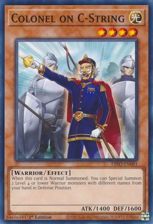Colonel on C-String (DIFO-EN081) - Dimension Force 1st Edition - Premium Yugioh Single from Konami - Just $0.25! Shop now at Game Crave Tournament Store