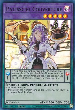 Patissciel Couverture (DIFO-EN083) - Dimension Force 1st Edition - Premium Yugioh Single from Konami - Just $0.25! Shop now at Game Crave Tournament Store