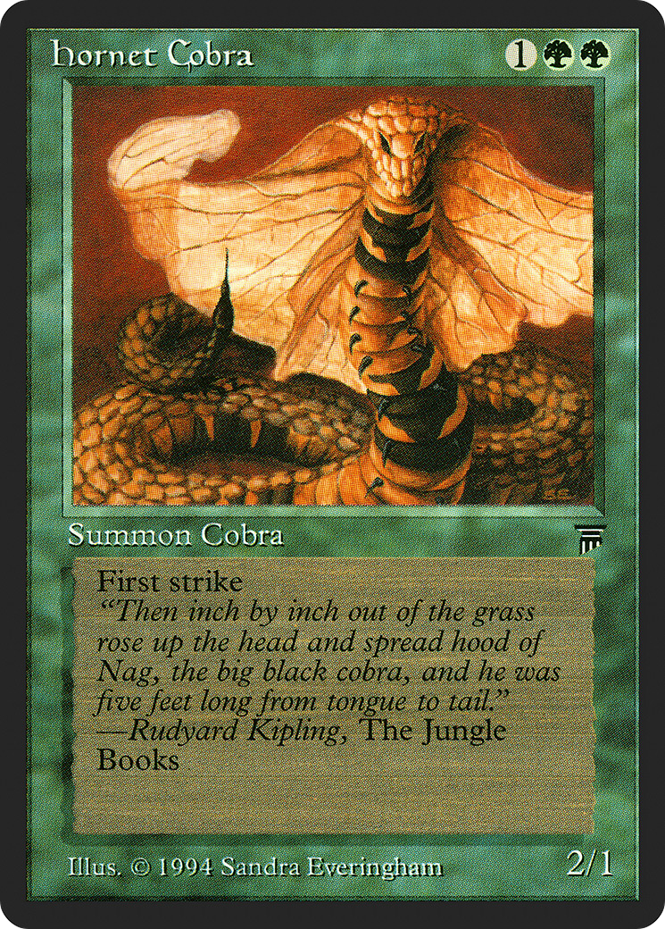 Hornet Cobra (LEG-190) - Legends - Premium MTG Single from Wizards of the Coast - Just $0.08! Shop now at Game Crave Tournament Store