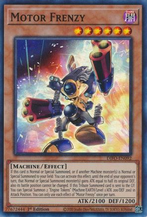 Motor Frenzy (DIFO-EN092) - Dimension Force 1st Edition - Premium Yugioh Single from Konami - Just $0.07! Shop now at Game Crave Tournament Store