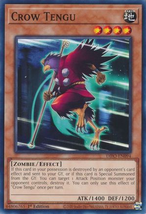 Crow Tengu (DIFO-EN094) - Dimension Force 1st Edition - Premium Yugioh Single from Konami - Just $0.25! Shop now at Game Crave Tournament Store