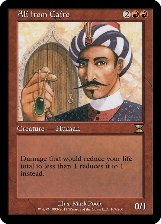 Ali from Cairo (ME4-107) - Masters Edition IV - Premium MTG Single from Wizards of the Coast - Just $0! Shop now at Game Crave Tournament Store
