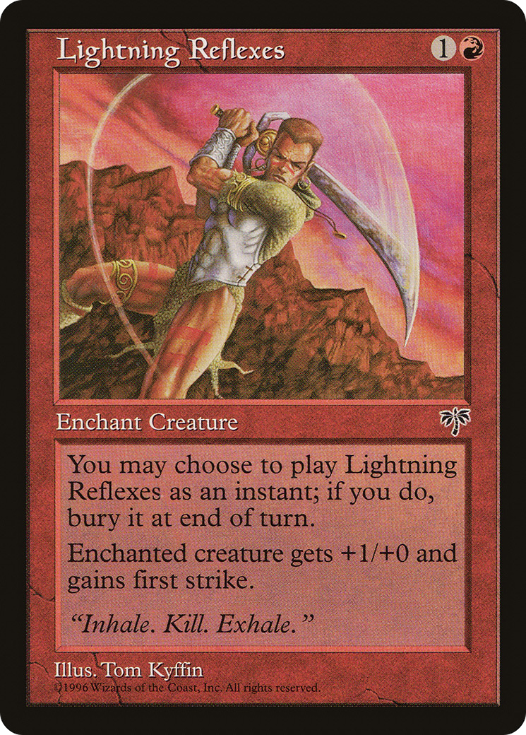Lightning Reflexes (MIR-186) - Mirage - Premium MTG Single from Wizards of the Coast - Just $0.08! Shop now at Game Crave Tournament Store