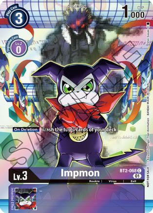 Impmon (Tamer's Card Set 1) (BT2-068) - Release Special Booster Foil - Premium Digimon Single from Bandai - Just $20.14! Shop now at Game Crave Tournament Store
