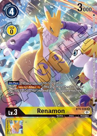 Renamon (Tamer's Card Set 1) (BT5-036) - Battle of Omni Foil - Premium Digimon Single from Bandai - Just $3.32! Shop now at Game Crave Tournament Store