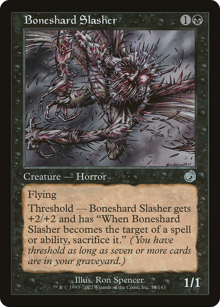 Boneshard Slasher (TOR-050) - Torment Foil - Premium MTG Single from Wizards of the Coast - Just $1.14! Shop now at Game Crave Tournament Store