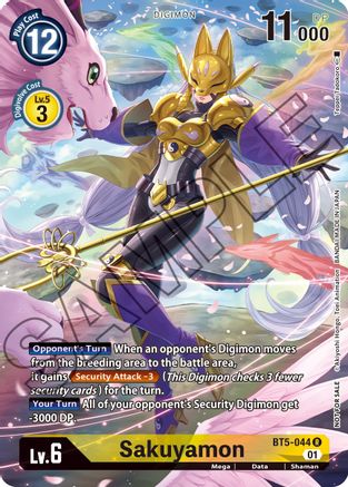 Sakuyamon (Tamer's Card Set 1) (BT5-044) - Battle of Omni Foil - Premium Digimon Single from Bandai - Just $3.64! Shop now at Game Crave Tournament Store