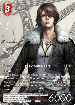 Squall - PR-108 (Full Art) (DECK EXCLUSIVE CARDS) - Premium Final Fantasy Single from Deck Exclusive Cards - Just $1.55! Shop now at Game Crave Tournament Store