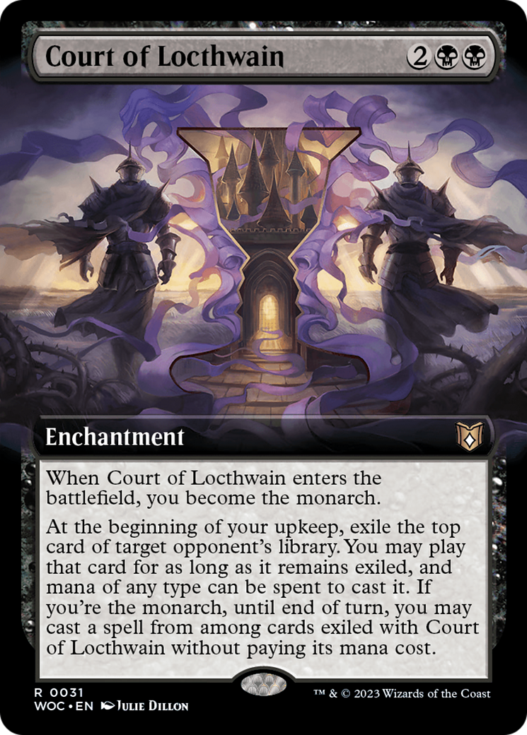 Court of Locthwain (WOC-031) - Wilds of Eldraine Commander: (Extended Art) Foil - Premium MTG Single from Wizards of the Coast - Just $1.33! Shop now at Game Crave Tournament Store