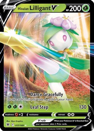 Hisuian Lilligant V 17/189 - Astral Radiance Holofoil - Premium Pokemon Single from Nintendo - Just $0.51! Shop now at Game Crave Tournament Store