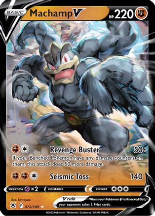 Machamp V 72/189 - Astral Radiance Holofoil - Premium Pokemon Single from Nintendo - Just $0.66! Shop now at Game Crave Tournament Store