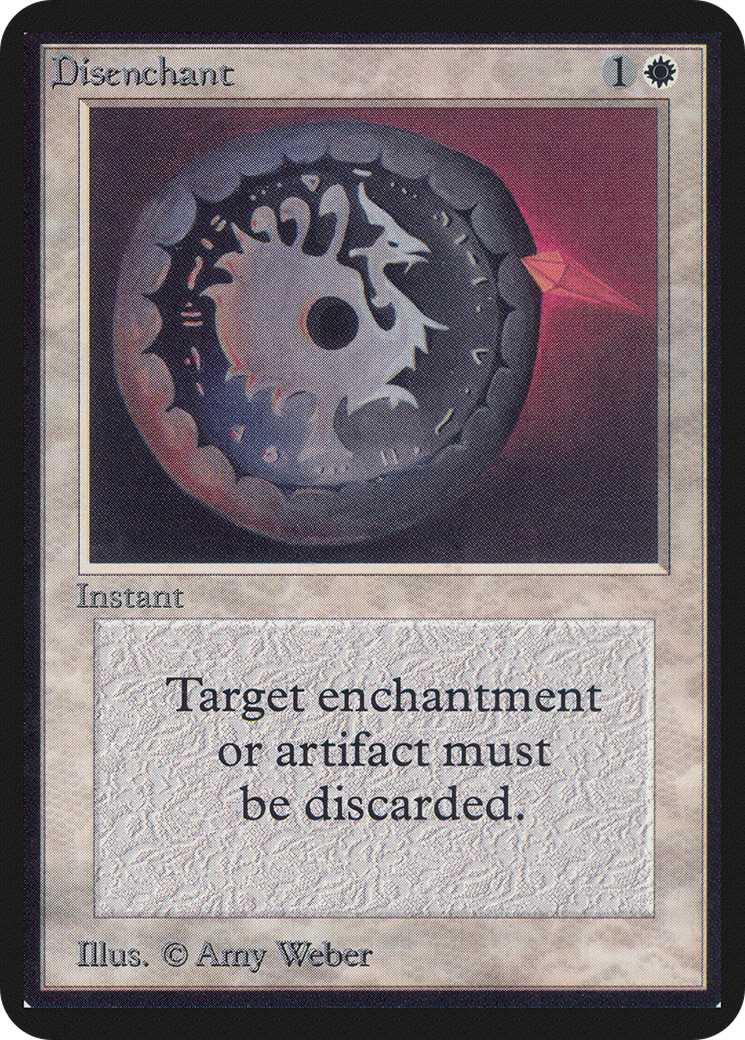 Disenchant (LEA-018) - Limited Edition Alpha - Premium MTG Single from Wizards of the Coast - Just $28.80! Shop now at Game Crave Tournament Store