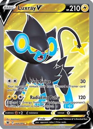 Luxray V 168/189 - Astral Radiance Holofoil - Premium Pokemon Single from Nintendo - Just $2.49! Shop now at Game Crave Tournament Store