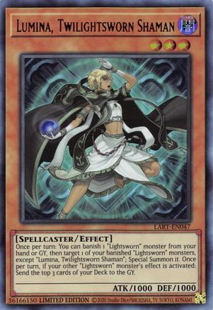 Lumina, Twilightsworn Shaman (LART-EN047) - The Lost Art Promotion Limited - Premium Yugioh Single from Konami - Just $0.83! Shop now at Game Crave Tournament Store