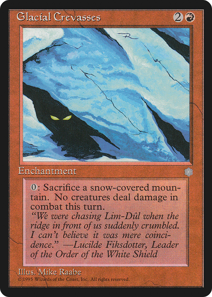 Glacial Crevasses (ICE-187) - Ice Age - Premium MTG Single from Wizards of the Coast - Just $0.80! Shop now at Game Crave Tournament Store