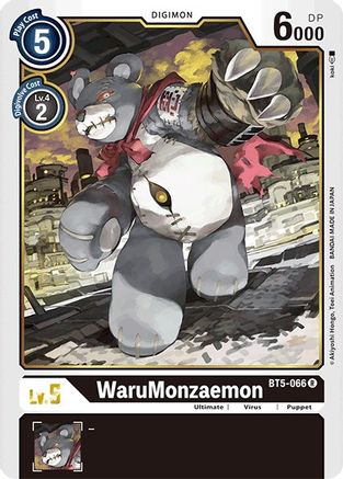 WaruMonzaemon (Demo Deck Exclusive) (BT5-066) - Battle of Omni - Premium Digimon Single from Bandai - Just $0.25! Shop now at Game Crave Tournament Store