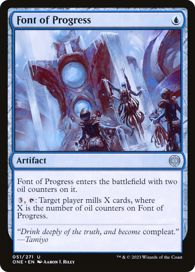 Font of Progress (ONE-051) - Phyrexia: All Will Be One Foil - Premium MTG Single from Wizards of the Coast - Just $0.08! Shop now at Game Crave Tournament Store