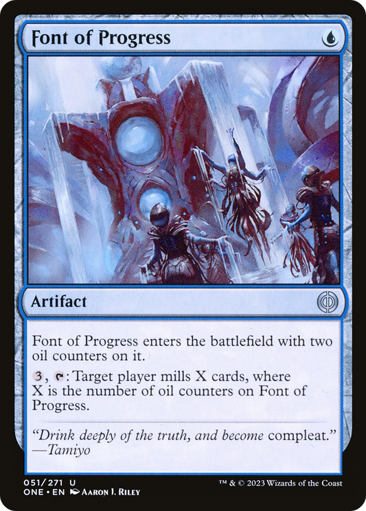 Font of Progress (ONE-051) - Phyrexia: All Will Be One Foil - Premium MTG Single from Wizards of the Coast - Just $0.08! Shop now at Game Crave Tournament Store