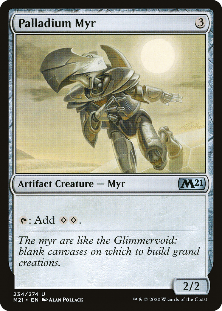 Palladium Myr (M21-234) - Core Set 2021 - Premium MTG Single from Wizards of the Coast - Just $0.21! Shop now at Game Crave Tournament Store