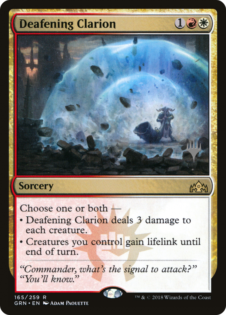 Deafening Clarion (PGRN-165P) - Guilds of Ravnica Promos Foil - Premium MTG Single from Wizards of the Coast - Just $0.17! Shop now at Game Crave Tournament Store