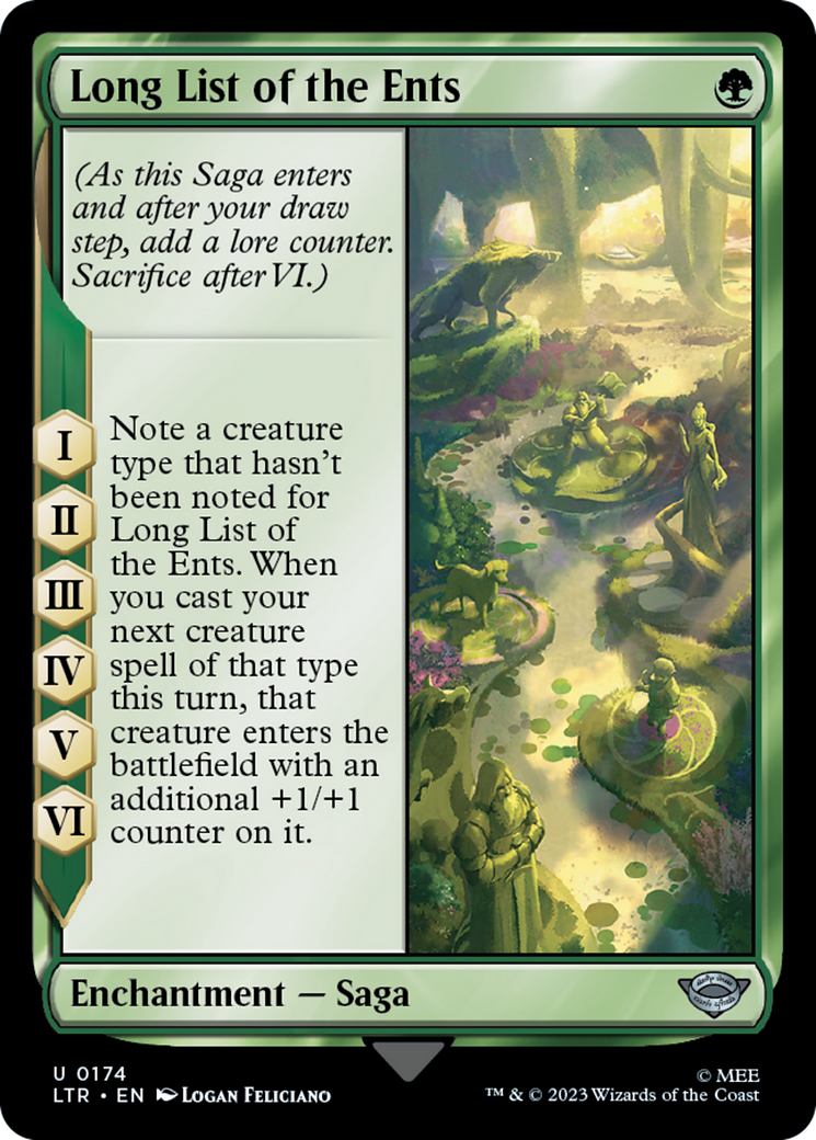 Long List of the Ents (LTR-174) - The Lord of the Rings: Tales of Middle-earth Foil - Premium MTG Single from Wizards of the Coast - Just $0.08! Shop now at Game Crave Tournament Store
