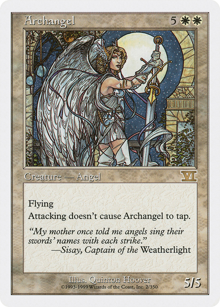 Archangel (6ED-002) - Classic Sixth Edition - Premium MTG Single from Wizards of the Coast - Just $0.27! Shop now at Game Crave Tournament Store