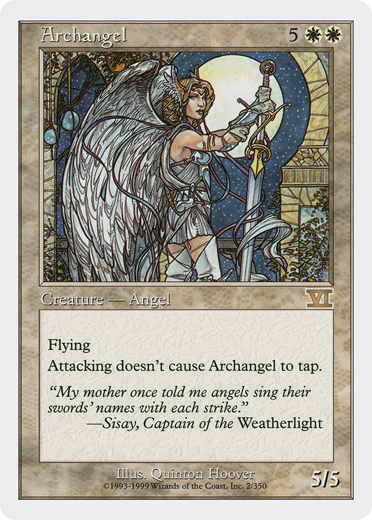 Archangel (6ED-002) - Classic Sixth Edition - Premium MTG Single from Wizards of the Coast - Just $0.27! Shop now at Game Crave Tournament Store