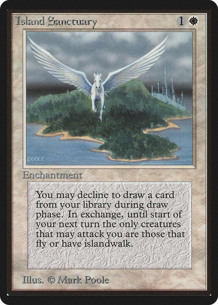 Island Sanctuary (LEB-026) - Limited Edition Beta - Premium MTG Single from Wizards of the Coast - Just $37.83! Shop now at Game Crave Tournament Store