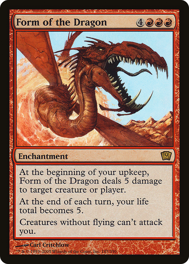 Form of the Dragon (9ED-187★) - Ninth Edition Foil - Premium MTG Single from Wizards of the Coast - Just $3.75! Shop now at Game Crave Tournament Store