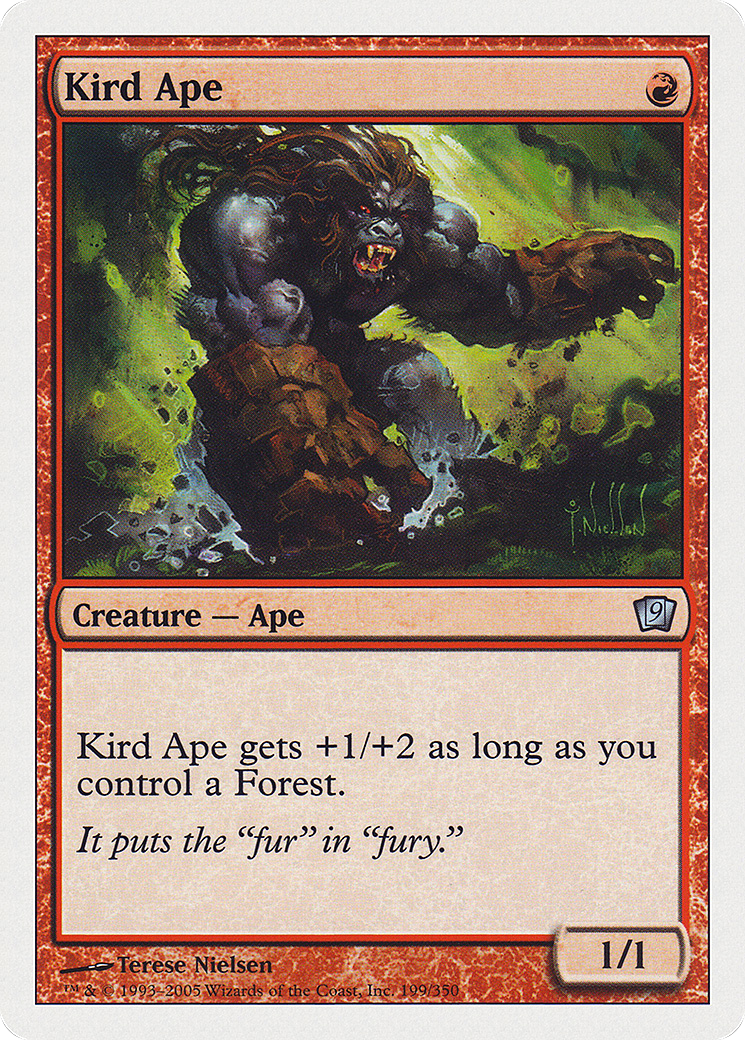 Kird Ape (9ED-199) - Ninth Edition - Premium MTG Single from Wizards of the Coast - Just $0.08! Shop now at Game Crave Tournament Store