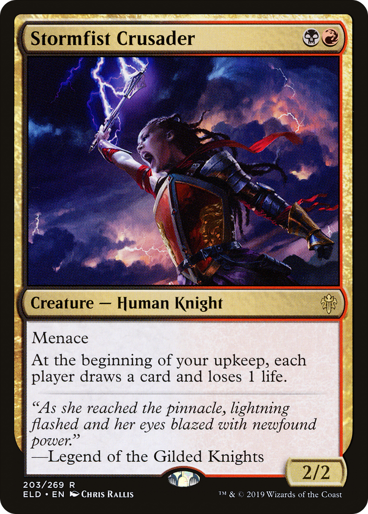 Stormfist Crusader (ELD-203) - Throne of Eldraine Foil - Premium MTG Single from Wizards of the Coast - Just $0.19! Shop now at Game Crave Tournament Store