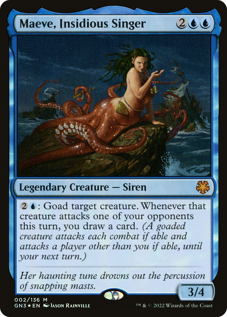 Maeve, Insidious Singer (GN3-002) - Game Night: Free-for-All Foil - Premium MTG Single from Wizards of the Coast - Just $1.31! Shop now at Game Crave Tournament Store