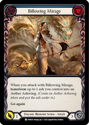 Billowing Mirage (Blue) (UPR020) - Uprising Rainbow Foil - Premium Flesh And Blood Single from Legend Story Studios - Just $0.26! Shop now at Game Crave Tournament Store