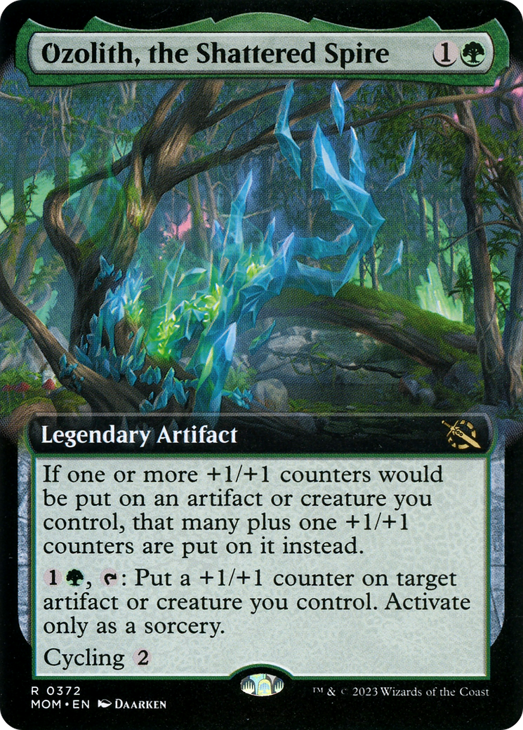 Ozolith, the Shattered Spire (MOM-372) - March of the Machine: (Extended Art) - Premium MTG Single from Wizards of the Coast - Just $7.94! Shop now at Game Crave Tournament Store