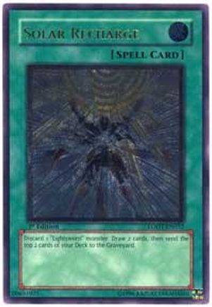 Solar Recharge (UTR) (LODT-EN052) - Light of Destruction Unlimited - Premium Yugioh Single from Konami - Just $43.64! Shop now at Game Crave Tournament Store