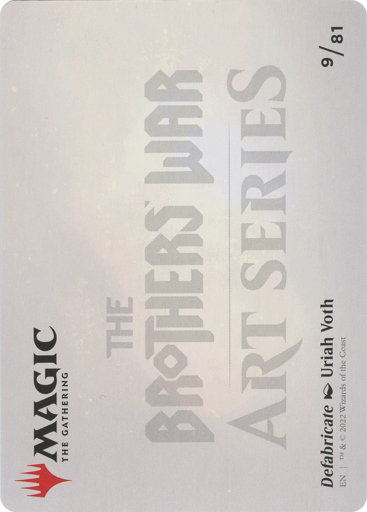 Defabricate // Defabricate (ABRO-009) - The Brothers' War Art Series (Borderless) Foil - Premium MTG Single from Wizards of the Coast - Just $0! Shop now at Game Crave Tournament Store