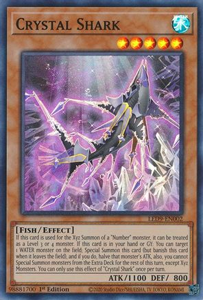 Crystal Shark (LED9-EN002) - Legendary Duelists: Duels From the Deep 1st Edition - Premium Yugioh Single from Konami - Just $0.26! Shop now at Game Crave Tournament Store
