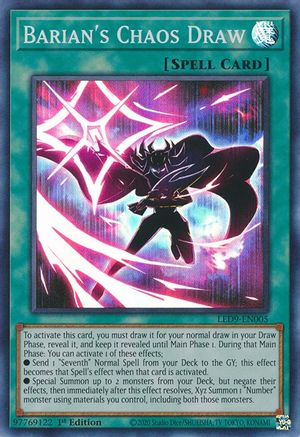 Barian's Chaos Draw (LED9-EN005) - Legendary Duelists: Duels From the Deep 1st Edition - Premium Yugioh Single from Konami - Just $0.08! Shop now at Game Crave Tournament Store