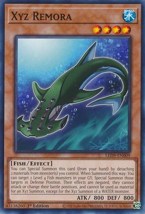 Xyz Remora (LED9-EN009) - Legendary Duelists: Duels From the Deep 1st Edition - Premium Yugioh Single from Konami - Just $0.25! Shop now at Game Crave Tournament Store