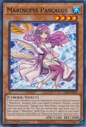 Marincess Pascalus (LED9-EN039) - Legendary Duelists: Duels From the Deep 1st Edition - Premium Yugioh Single from Konami - Just $0.08! Shop now at Game Crave Tournament Store