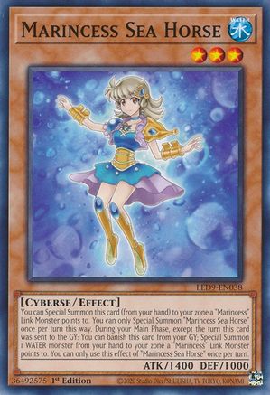 Marincess Sea Horse (LED9-EN038) - Legendary Duelists: Duels From the Deep 1st Edition - Premium Yugioh Single from Konami - Just $0.08! Shop now at Game Crave Tournament Store