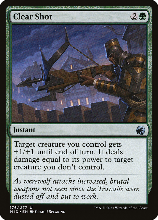 Clear Shot (MID-176) - Innistrad: Midnight Hunt - Premium MTG Single from Wizards of the Coast - Just $0.08! Shop now at Game Crave Tournament Store