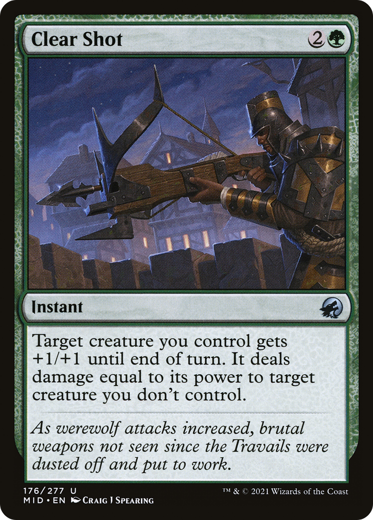 Clear Shot (MID-176) - Innistrad: Midnight Hunt Foil - Premium MTG Single from Wizards of the Coast - Just $0.08! Shop now at Game Crave Tournament Store