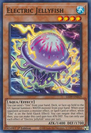 Electric Jellyfish (LED9-EN019) - Legendary Duelists: Duels From the Deep 1st Edition - Premium Yugioh Single from Konami - Just $0.15! Shop now at Game Crave Tournament Store