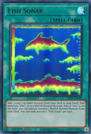 Fish Sonar (LED9-EN020) - Legendary Duelists: Duels From the Deep 1st Edition - Premium Yugioh Single from Konami - Just $1.67! Shop now at Game Crave Tournament Store