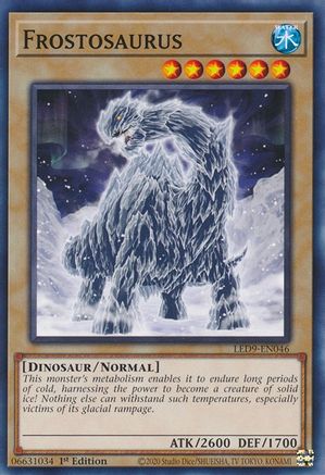 Frostosaurus (LED9-EN046) - Legendary Duelists: Duels From the Deep 1st Edition - Premium Yugioh Single from Konami - Just $0.08! Shop now at Game Crave Tournament Store