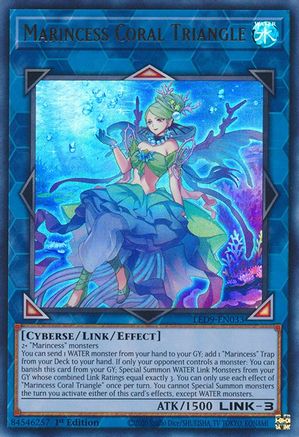 Marincess Coral Triangle (LED9-EN033) - Legendary Duelists: Duels From the Deep 1st Edition - Premium Yugioh Single from Konami - Just $0.35! Shop now at Game Crave Tournament Store