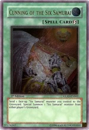 Cunning of the Six Samurai (UTR) (GLAS-EN061) - Gladiator's Assault Unlimited - Premium Yugioh Single from Konami - Just $99.87! Shop now at Game Crave Tournament Store