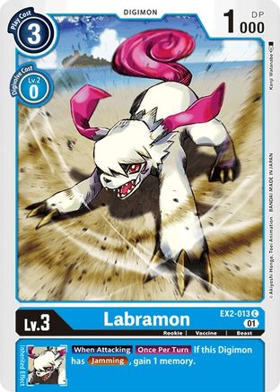 Labramon (EX2-013) - Digital Hazard - Premium Digimon Single from Bandai - Just $0.25! Shop now at Game Crave Tournament Store