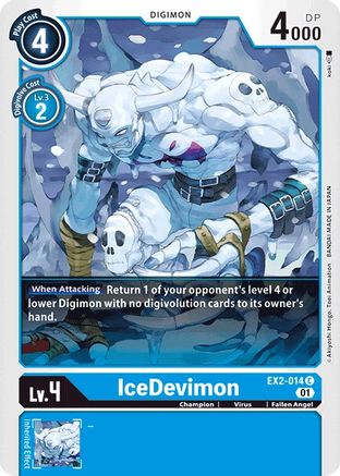 IceDevimon (EX2-014) - Digital Hazard - Premium Digimon Single from Bandai - Just $0.25! Shop now at Game Crave Tournament Store